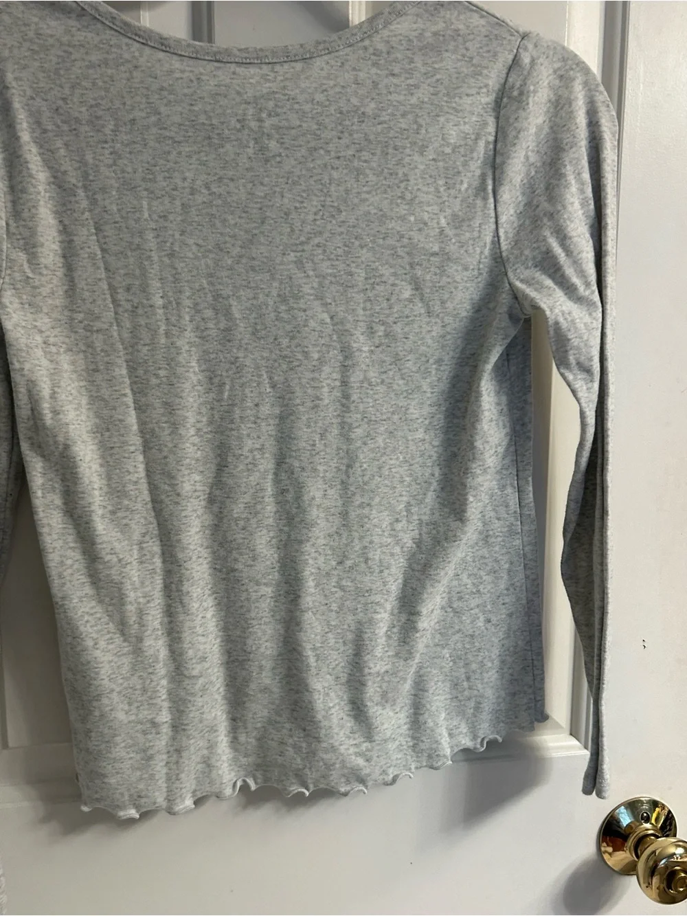Girls Justice Gray Long-Sleeve Heart Cities Tee
